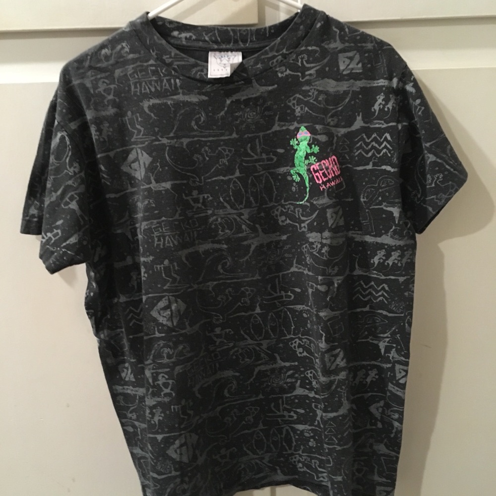 Gecko Hawaii retro t shirt